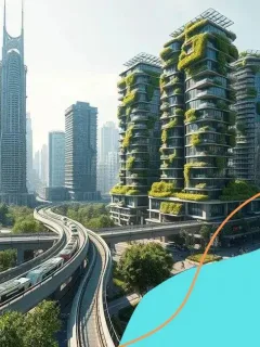 Smart cities with sustainable solutions and infrastructure