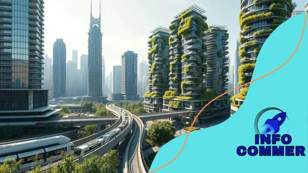 Smart cities with sustainable solutions and infrastructure